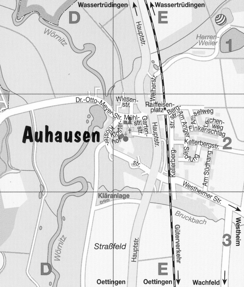 Lageplan Auhausen
